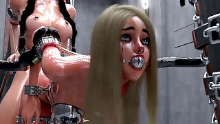 Slave Girls there Metal Bondage